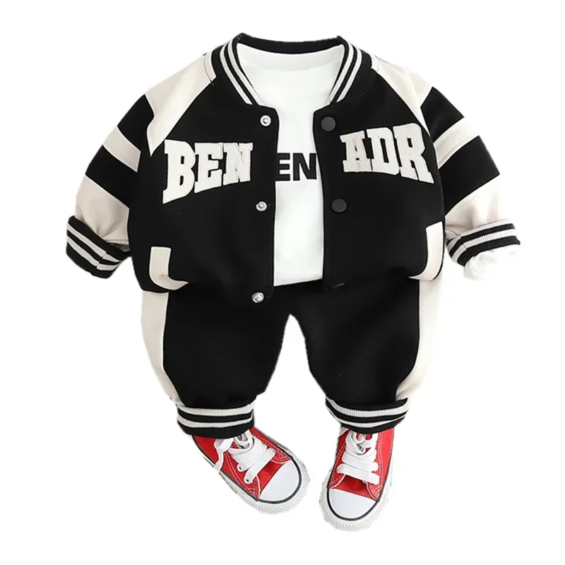New Autumn Baby Girl Clothes Children Boys Jacket T-Shirt Pants 3Pcs/Sets Infant Outfits Toddler Casual Costume Kids Tracksuits
New Autumn Baby Girl Clothes Children Boys Jacket T-Shirt Pants 3Pcs/Sets Infant Outfits Toddler Casual Costume Kids Tracksuits