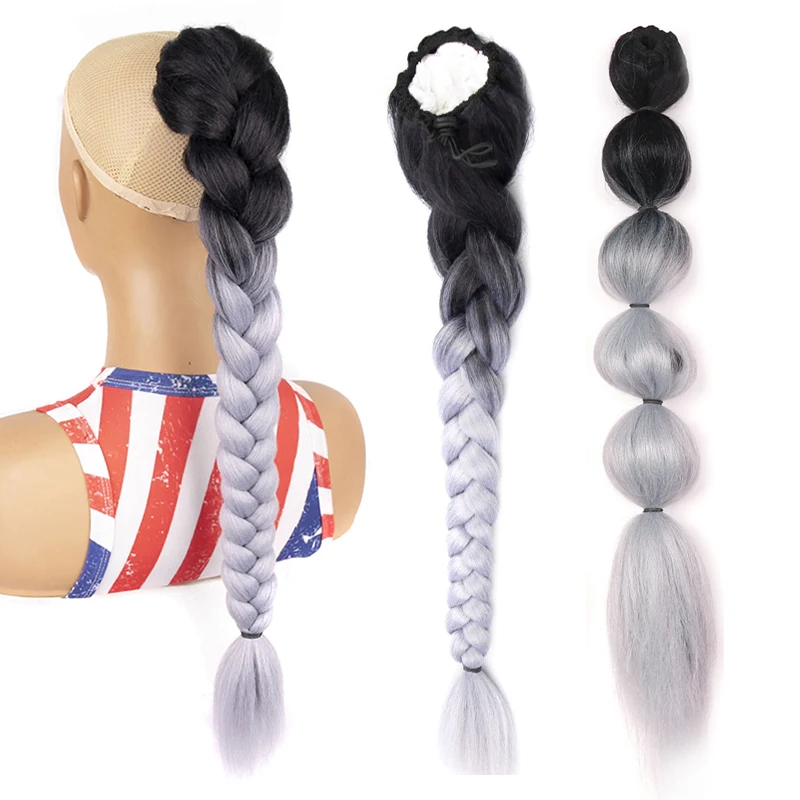 Synthetic Long Box Braided Ponytail Hair Extensions for Women Black Brown Pony Tail with Hair Rope High Temperature Fiber
Synthetic Long Box Braided Ponytail Hair Extensions for Women Black Brown Pony Tail with Hair Rope High Temperature Fiber