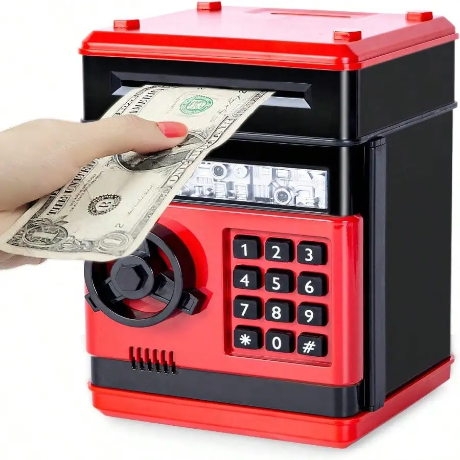 Piggy Bank Cash Coin Can ATM Bank Electronic Coin Money Bank For Kids Age 3-12, Money Savings Box Mini ATM Coin Bank Toys Gifts For 3 4 5 6 7 8 9 10 11 12 Year Old Boys Girls
Piggy Bank Cash Coin Can ATM Bank Electronic Coin Money Bank For Kids Age 3-12, Money Savings Box Mini ATM Coin Bank Toys Gifts For 3 4 5 6 7 8 9 10 11 12 Year Old Boys Girls