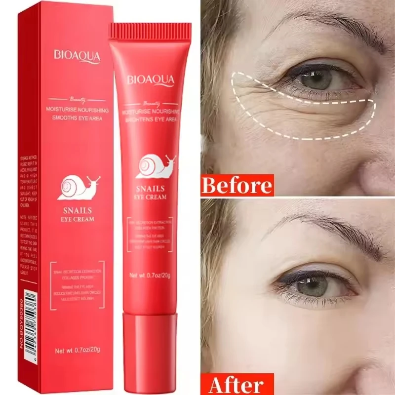 Eye Cream Instant Wrinkle Remove Snail Essence Remove Fine Lines Eye Bags Anti Dark Circle Puffiness Moisturize Firming Eye Care
Eye Cream Instant Wrinkle Remove Snail Essence Remove Fine Lines Eye Bags Anti Dark Circle Puffiness Moisturize Firming Eye Care
