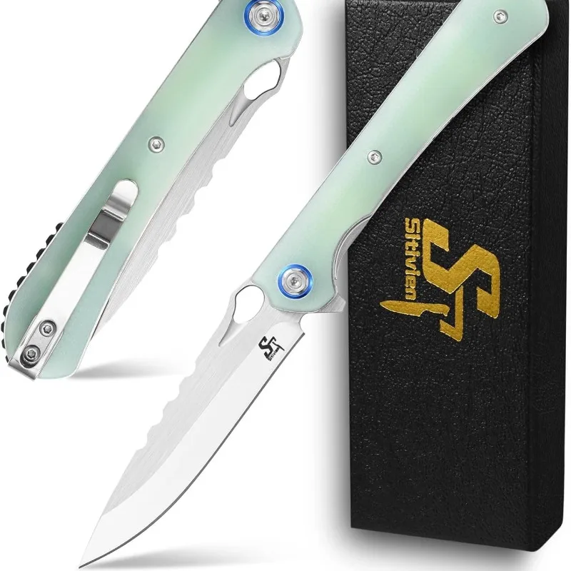 Sitivien ST145 Pocket Folding Knife 14C28N Blade G10/Micarta Handle Knives Camping Hunting Survival Tactical Outdoor EDC Tools
Sitivien ST145 Pocket Folding Knife 14C28N Blade G10/Micarta Handle Knives Camping Hunting Survival Tactical Outdoor EDC Tools