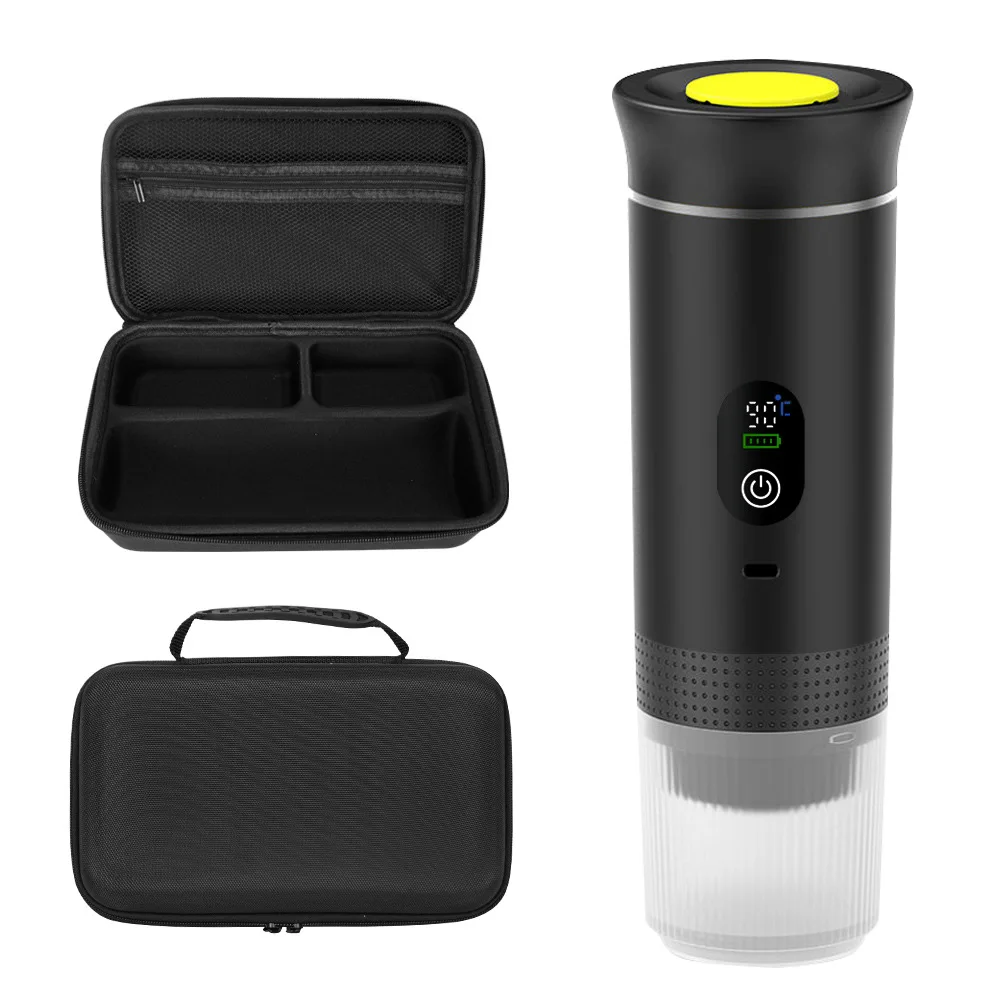 New product: charging, Italian-style, portable, heatable coffee machine with three-in-one extraction of espresso capsules
New product: charging, Italian-style, portable, heatable coffee machine with three-in-one extraction of espresso capsules