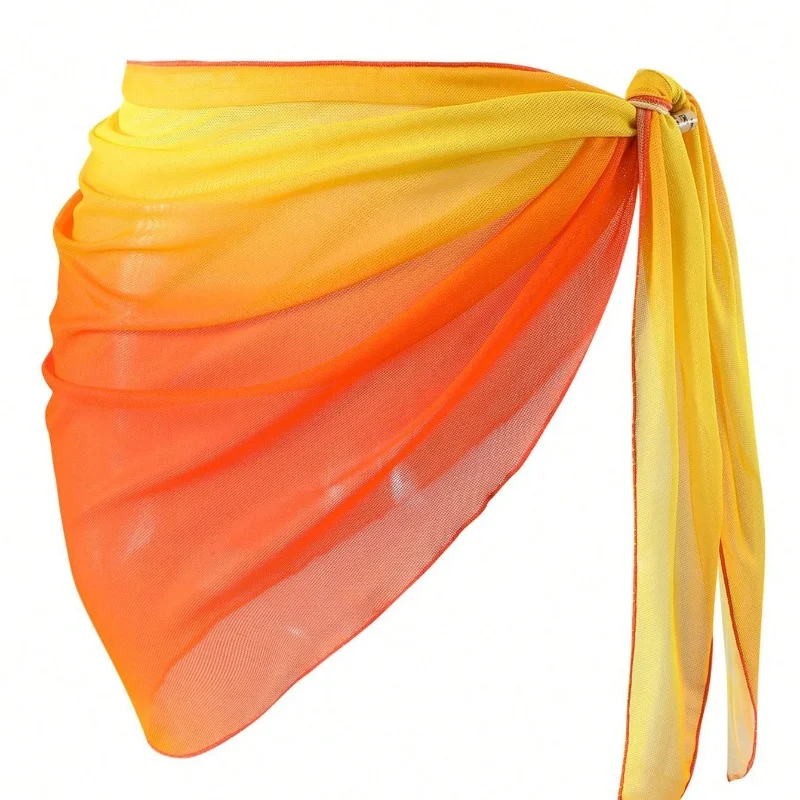 Summer Beach Bikini Wrap Sheer Short Skirt for Women Gradient Color Sarong Swimsuit Coverups Girls Skirt Scarf Swimwear Cover-Up
Summer Beach Bikini Wrap Sheer Short Skirt for Women Gradient Color Sarong Swimsuit Coverups Girls Skirt Scarf Swimwear Cover-Up