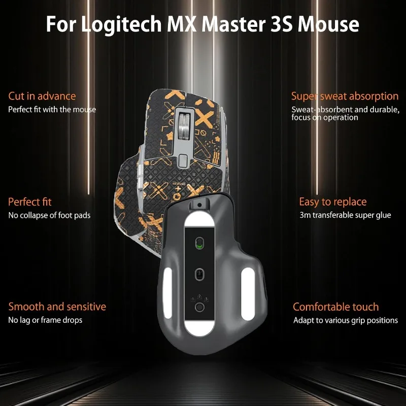 Mouse Grip Tape&Feet Skates for Logitech MX Master 3S,Rounded Curved Edges,Self-Adhesive Pre-Cut,Sweat-Resistant&Wear-Resistant
Mouse Grip Tape&Feet Skates for Logitech MX Master 3S,Rounded Curved Edges,Self-Adhesive Pre-Cut,Sweat-Resistant&Wear-Resistant