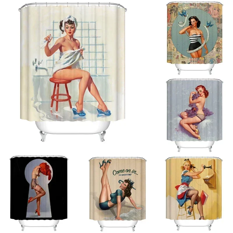 Cartoon Girl Printed 3d Bath Curtains Waterproof Polyester Fabric Washable Bathroom Shower Curtain Screen with Hooks Accessories
Cartoon Girl Printed 3d Bath Curtains Waterproof Polyester Fabric Washable Bathroom Shower Curtain Screen with Hooks Accessories