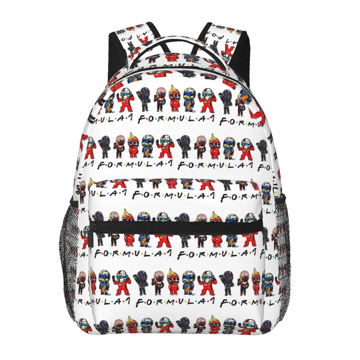 Fomular 1 Gang Backpack Hot Sale Daypack Large Capacity Kids BookBag School Bag Shoulder Bags for Men Women
Fomular 1 Gang Backpack Hot Sale Daypack Large Capacity Kids BookBag School Bag Shoulder Bags for Men Women