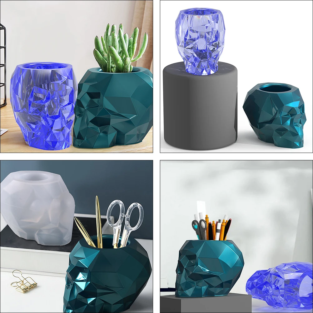 Skull Pen Holder Mold Silicone Baking White DIY Ice Cubes Plant Pot H made Gifts Family Vase Container Easy Demold Wash
Skull Pen Holder Mold Silicone Baking White DIY Ice Cubes Plant Pot H made Gifts Family Vase Container Easy Demold Wash
