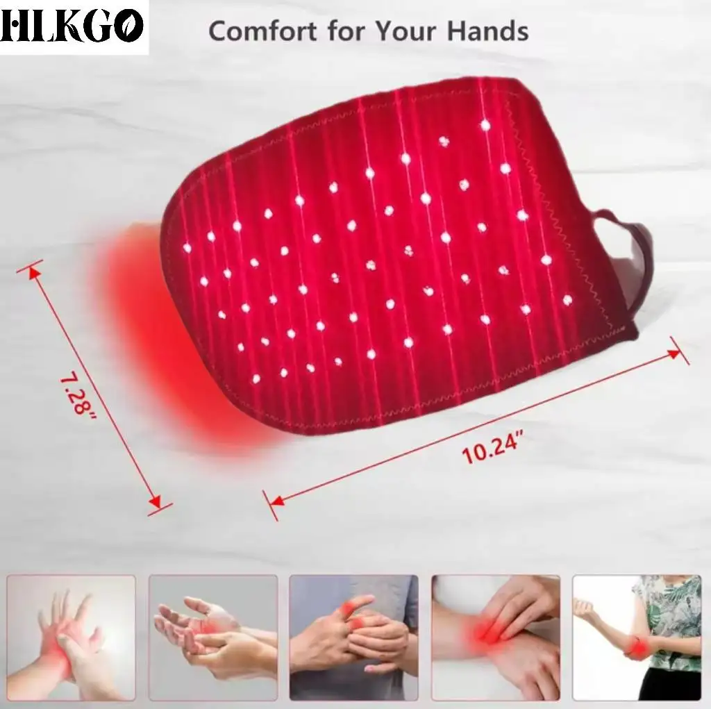 850nm Near Infrared & 660nm Red Light Therapy Glove LED Device for Deep Tissue Hand Pain Relief Muscle Inflammation Recovery
850nm Near Infrared & 660nm Red Light Therapy Glove LED Device for Deep Tissue Hand Pain Relief Muscle Inflammation Recovery