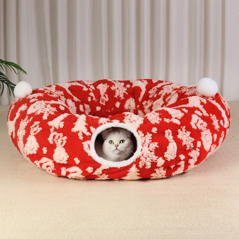 Кошачий туннель, складной всесезонный мягкий жаккардовый плюшевый туннель с очень большими отверстиями, игровая трубка для котят и взрослых кошек, домашняя уютная убежище
Кошачий туннель, складной всесезонный мягкий жаккардовый плюшевый туннель с очень большими отверстиями, игровая трубка для котят и взрослых кошек, домашняя уютная убежище