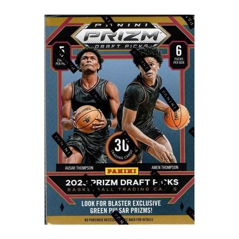 2023/24 Panini I Trading Cards NBA Prizm Draft Picks Basketball Blaster Box 6 Packs
2023/24 Panini I Trading Cards NBA Prizm Draft Picks Basketball Blaster Box 6 Packs