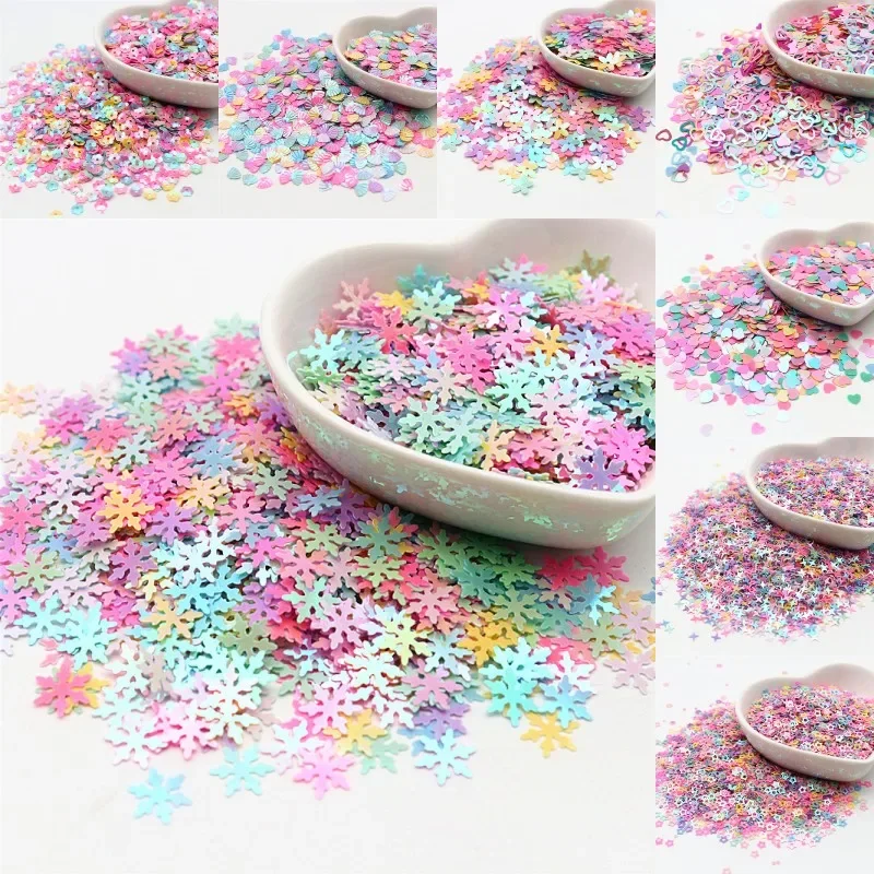 3-10mm Mixed Color Sequins PVC Multi Shape Multi Size Sequins Curved Sequin Art Sewing Craft Decorative Accessories 100/200g
3-10mm Mixed Color Sequins PVC Multi Shape Multi Size Sequins Curved Sequin Art Sewing Craft Decorative Accessories 100/200g