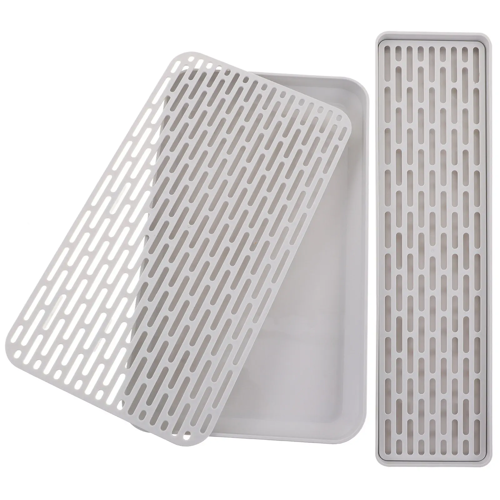2Pcs Sturdy PP Double-Deck Draining Plate Heavy-Duty Water Filter Tray for Kitchen Home Use Bowls Cup Drying Storage
2Pcs Sturdy PP Double-Deck Draining Plate Heavy-Duty Water Filter Tray for Kitchen Home Use Bowls Cup Drying Storage