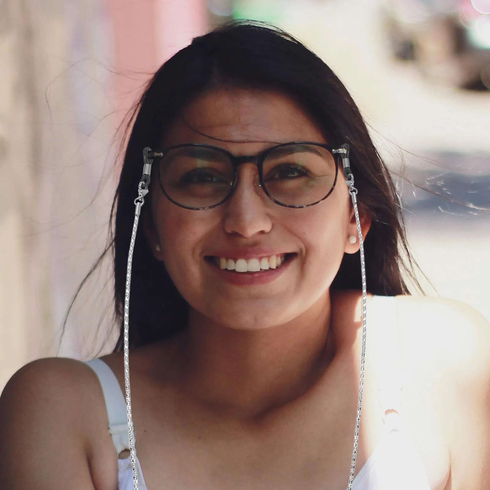 Stainless Steel Eyeglass Chain Vintage Snake Style Durable Adjustable Non-Slip Silicone Ends Neck Strap Non Eyeglass Chain
Stainless Steel Eyeglass Chain Vintage Snake Style Durable Adjustable Non-Slip Silicone Ends Neck Strap Non Eyeglass Chain