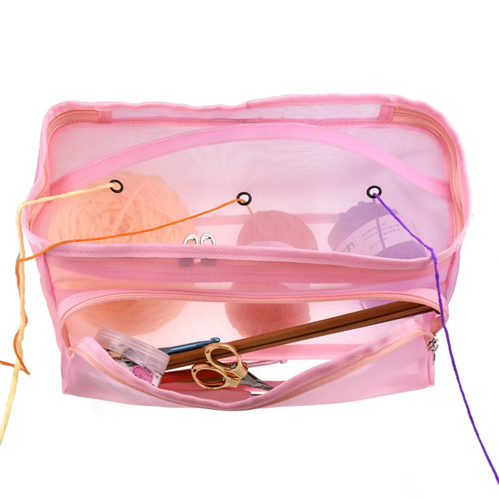 Сумка-органайзер для пряжи и инструментов для вязания, шитья и рукоделия, сетчатая сумка-тоут на молнии, сверхпрочная нейлоновая сетка, легкая, объемная
Сумка-органайзер для пряжи и инструментов для вязания, шитья и рукоделия, сетчатая сумка-тоут на молнии, сверхпрочная нейлоновая сетка, легкая, объемная