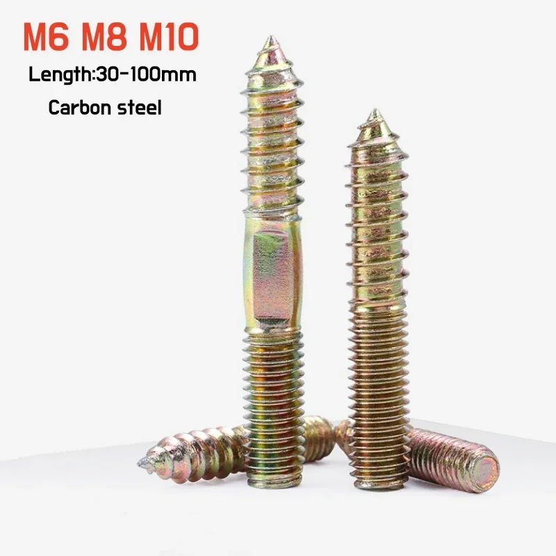 Hanger Bolt M6 M8 M10 Double Headed Bolt Wood To Metal Connection Fastener Furniture Fixing Self Tapping Screws Length 30-100mm
Hanger Bolt M6 M8 M10 Double Headed Bolt Wood To Metal Connection Fastener Furniture Fixing Self Tapping Screws Length 30-100mm