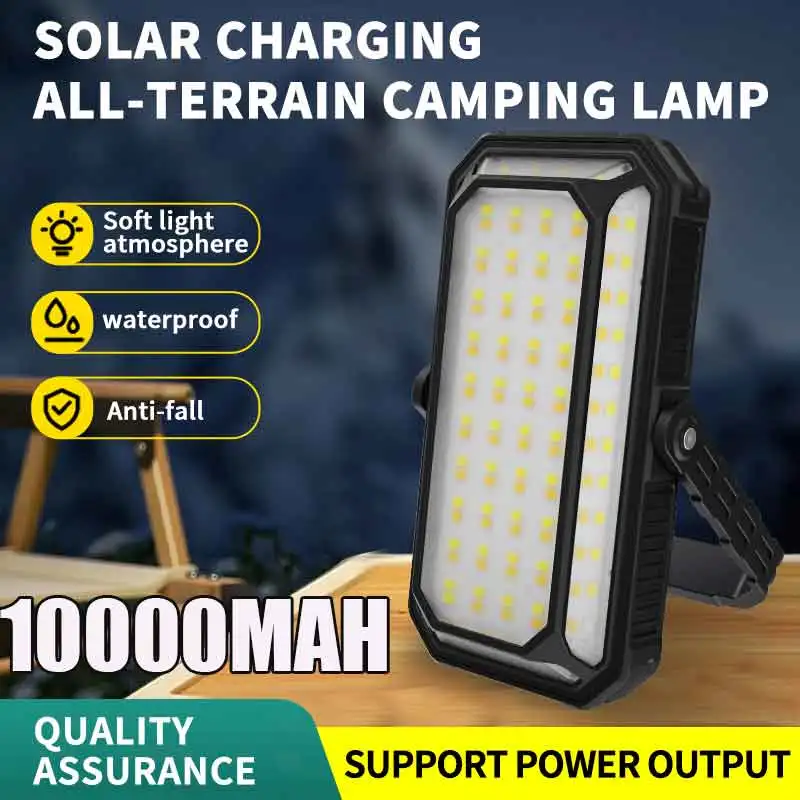 10000mah Solar Camping Lights Rechargeable Outdoor Hanging Lights Portable Fill Light Work Maintenance Lighting as powre bank
10000mah Solar Camping Lights Rechargeable Outdoor Hanging Lights Portable Fill Light Work Maintenance Lighting as powre bank