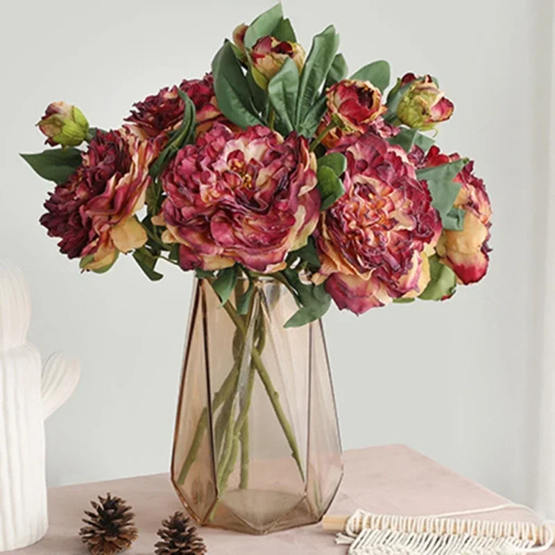 1PC Luxury 2 Head Peony Artificial Flowers Wedding Home Decoration Fake Flowers Simulation Living Room Porch Party Decoration
1PC Luxury 2 Head Peony Artificial Flowers Wedding Home Decoration Fake Flowers Simulation Living Room Porch Party Decoration