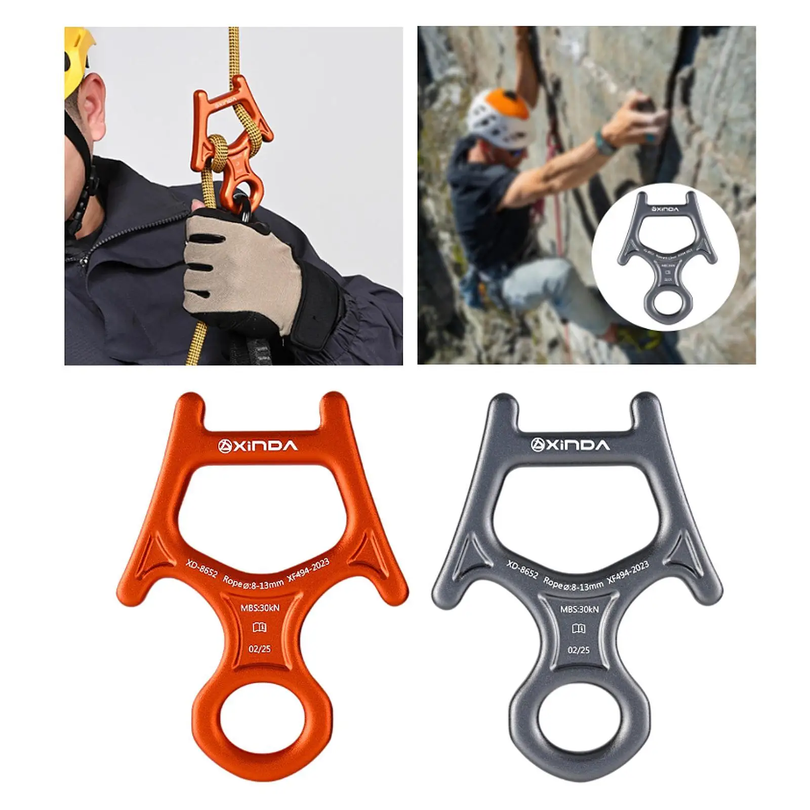 30 кН 8 фигурный спусковой механизм для спелеологии и активного спуска с алюминием
30 кН 8 фигурный спусковой механизм для спелеологии и активного спуска с алюминием