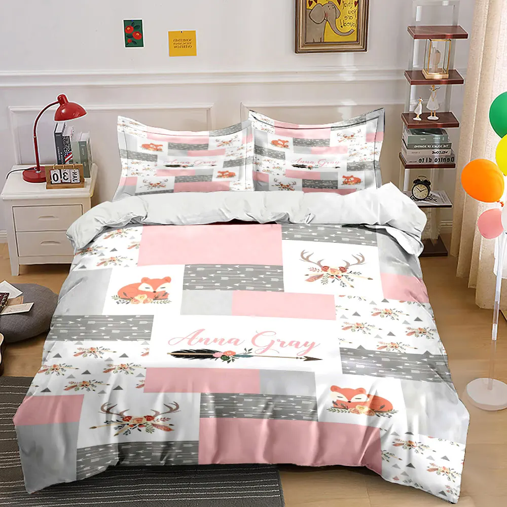 Personalized Little Fox Bedding Set,Boho Antler & Arrow Print Duvet Cover,Adults&Kids Bedding with Custom Name,Gift
Personalized Little Fox Bedding Set,Boho Antler & Arrow Print Duvet Cover,Adults&Kids Bedding with Custom Name,Gift