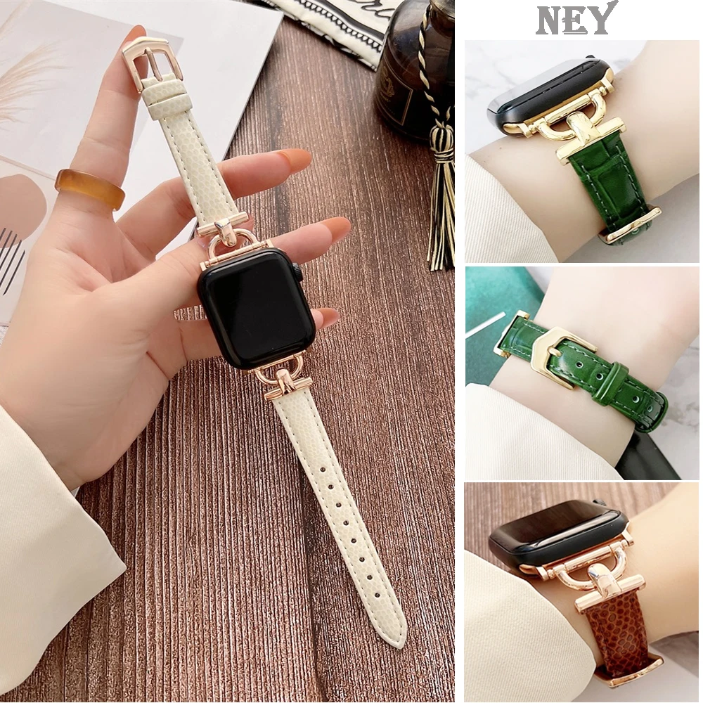 Ремешок из натуральной кожи для Apple Watch series ultra-8-7-6-5-4-3-SE 49 мм 41mm-45 мм-40-38-42-44 мм, тонкий браслет, роскошный ремешок для iwatch
Ремешок из натуральной кожи для Apple Watch series ultra-8-7-6-5-4-3-SE 49 мм 41mm-45 мм-40-38-42-44 мм, тонкий браслет, роскошный ремешок для iwatch