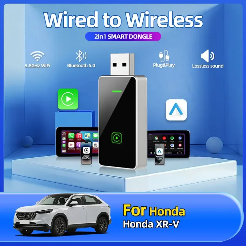 2025 Fashion New 2in1 Wireless CarPlay Android Auto Adapter USB Smart Mini Box Plug And Play Car Accessories For Honda XR-V 
2025 Fashion New 2in1 Wireless CarPlay Android Auto Adapter USB Smart Mini Box Plug And Play Car Accessories For Honda XR-V