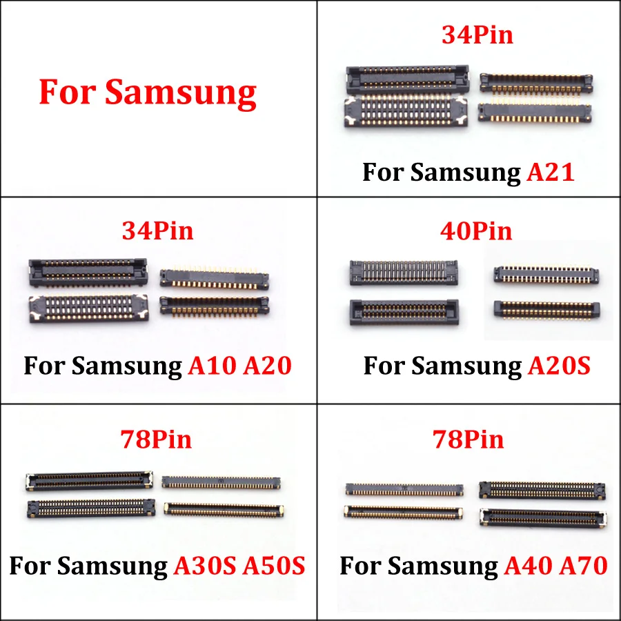 2PCS For Samsung A10 A20 A20S A21 A30S A40 A70 A50S Charging Dock Port Lcd Display FPC Connector On Motherboard
2PCS For Samsung A10 A20 A20S A21 A30S A40 A70 A50S Charging Dock Port Lcd Display FPC Connector On Motherboard