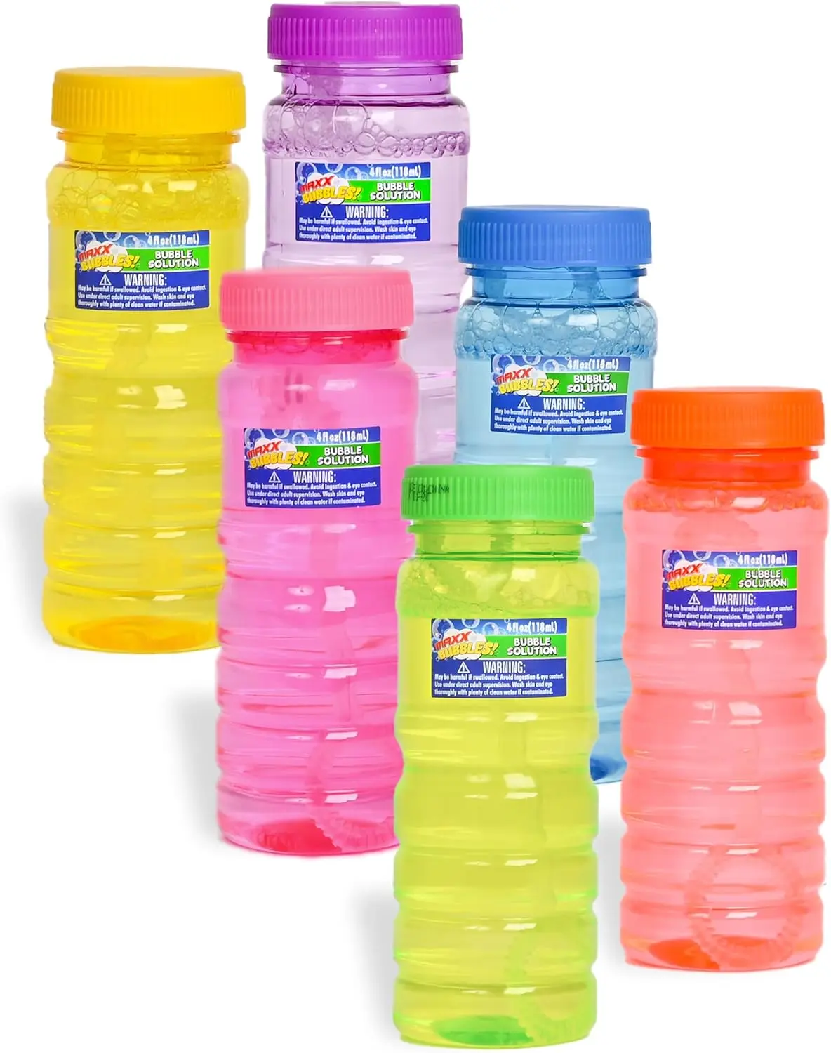 6 Pack Bubble Solution – 4oz Bubble Blower Bottles with 6-Hole Wand | for Kids | Birthday Party Favor Toy
6 Pack Bubble Solution – 4oz Bubble Blower Bottles with 6-Hole Wand | for Kids | Birthday Party Favor Toy
