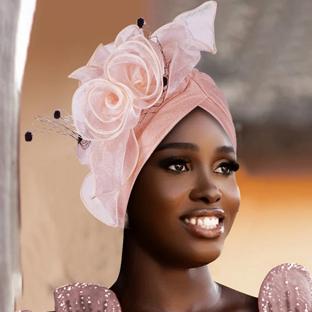 African Women Turban Cap Flower Mesh Feather Headscarf Bonnet Muslim Hijab Pleated Hat Headwear Head Wrap Scarf Turbante Mujer
African Women Turban Cap Flower Mesh Feather Headscarf Bonnet Muslim Hijab Pleated Hat Headwear Head Wrap Scarf Turbante Mujer