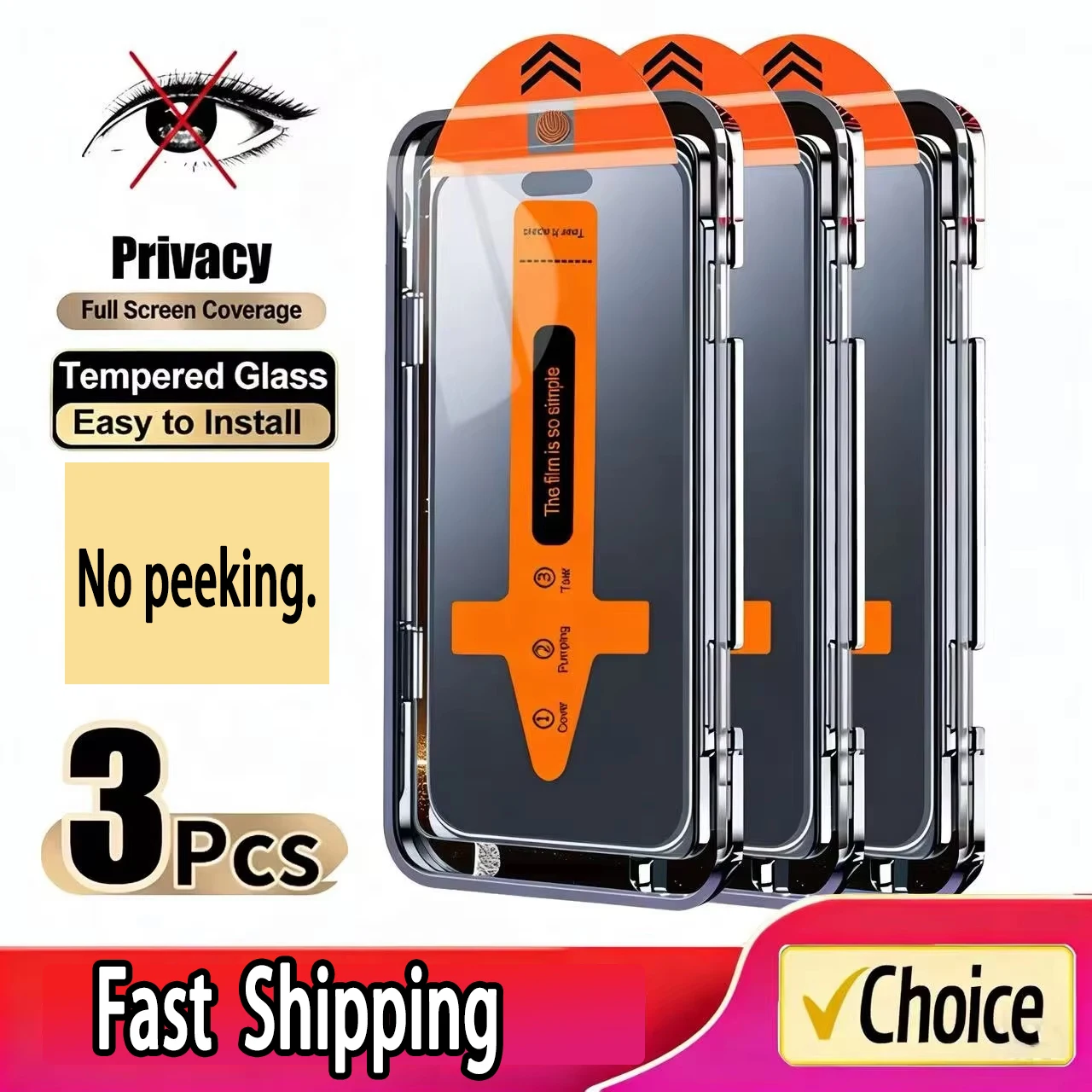 3PCS Easy Install Anti-spy Tempered Glass For Samsung A56 A57 A54 A55 A37 A17 A16 A36 S26 S25 S24 Privacy Screen Protectors Film
3PCS Easy Install Anti-spy Tempered Glass For Samsung A56 A57 A54 A55 A37 A17 A16 A36 S26 S25 S24 Privacy Screen Protectors Film