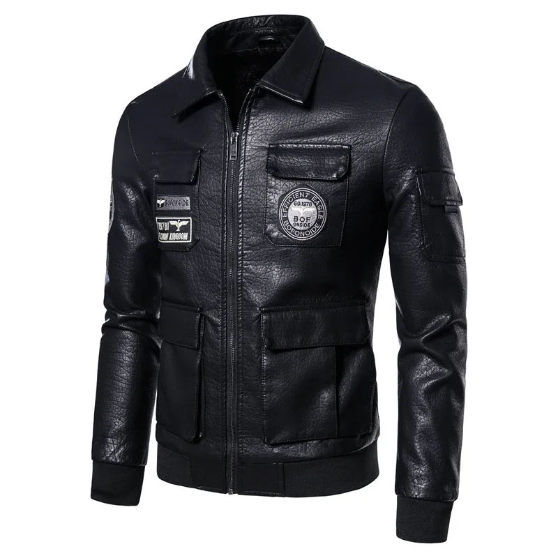 2024 New Black Motorcycle Leather Jackets Trend Slim Korean Jacket Men's Style Autumn Men's Motorcycle Personality Jacket S-5XL
2024 New Black Motorcycle Leather Jackets Trend Slim Korean Jacket Men's Style Autumn Men's Motorcycle Personality Jacket S-5XL