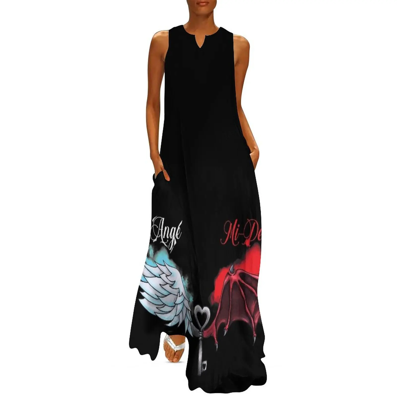 Half angel half demon Long Dress clothes ladies dresses for special occasion sexy dress for women
Half angel half demon Long Dress clothes ladies dresses for special occasion sexy dress for women