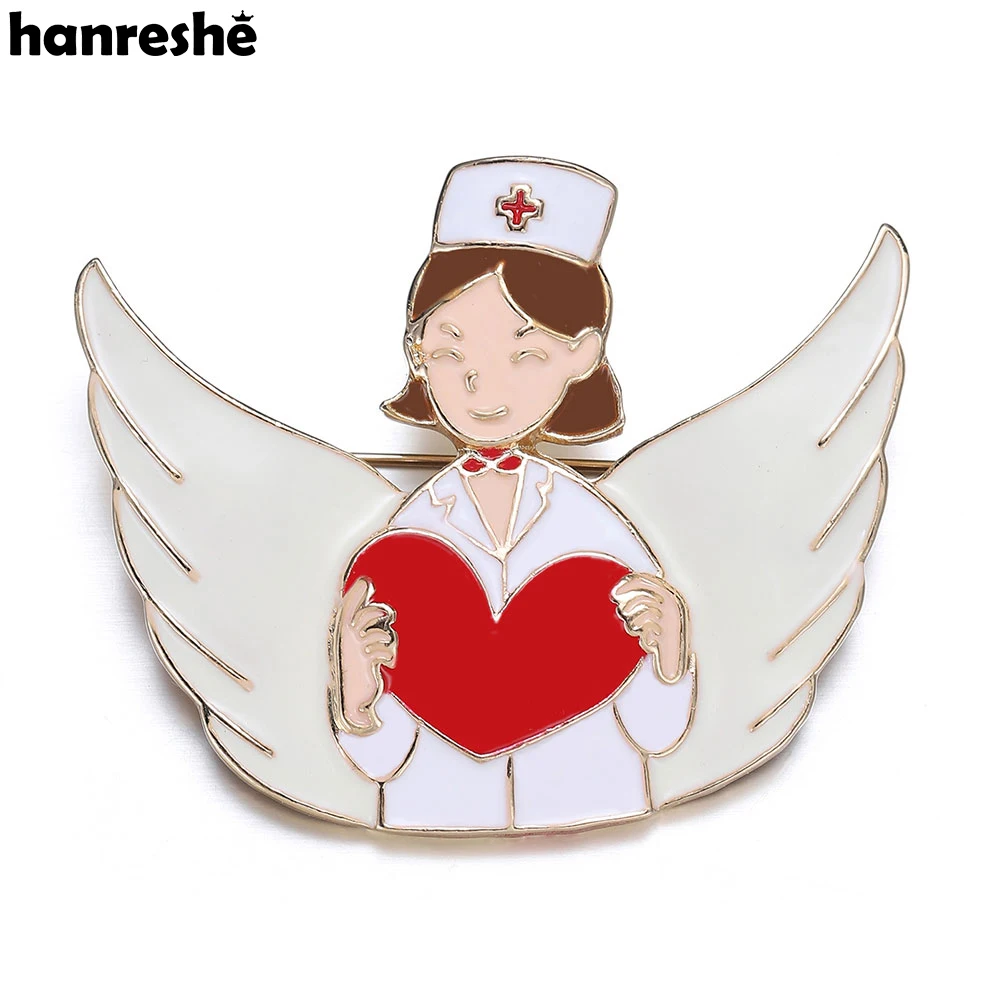 Hanreseh Smiling Angel Doctor Enamel Brooch Nurse Love Pin Cartoon Medicine Lapel Badge for Medicine Staff Jewelry Gifts
Hanreseh Smiling Angel Doctor Enamel Brooch Nurse Love Pin Cartoon Medicine Lapel Badge for Medicine Staff Jewelry Gifts