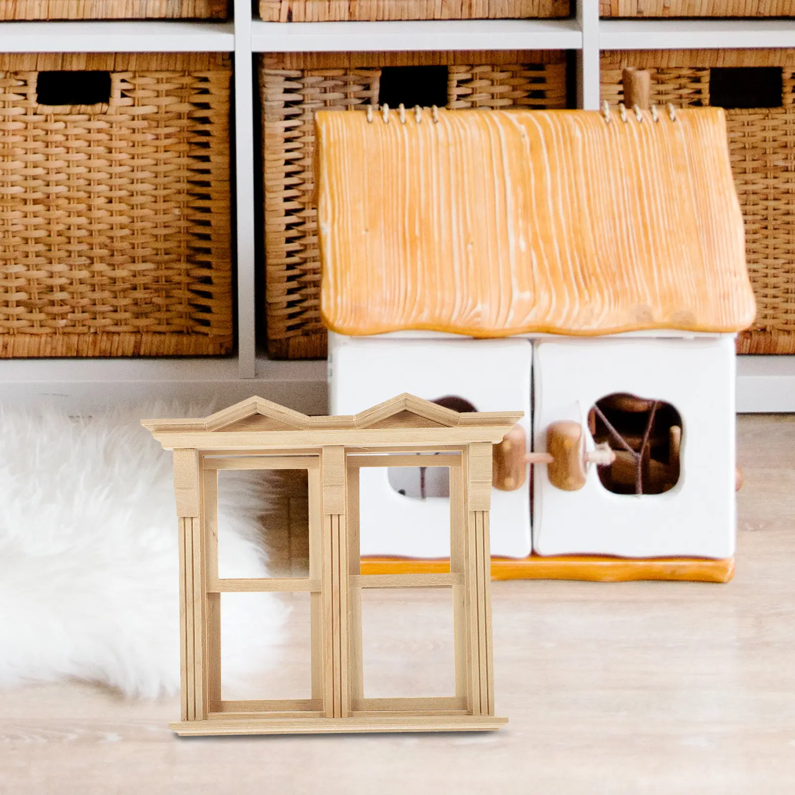 Mini Wooden Blank Window Dollhouse Accessories Miniature Window Frame for Mini House Decoration Pretend Play Miniature Things
Mini Wooden Blank Window Dollhouse Accessories Miniature Window Frame for Mini House Decoration Pretend Play Miniature Things