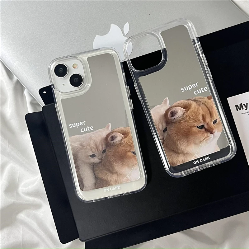 Cartoon Phone Case For Iphone 15 14 13 12 11 Pro Max INS Space Mirror Cuddle Cat Full Coverage Phone Cover
Cartoon Phone Case For Iphone 15 14 13 12 11 Pro Max INS Space Mirror Cuddle Cat Full Coverage Phone Cover