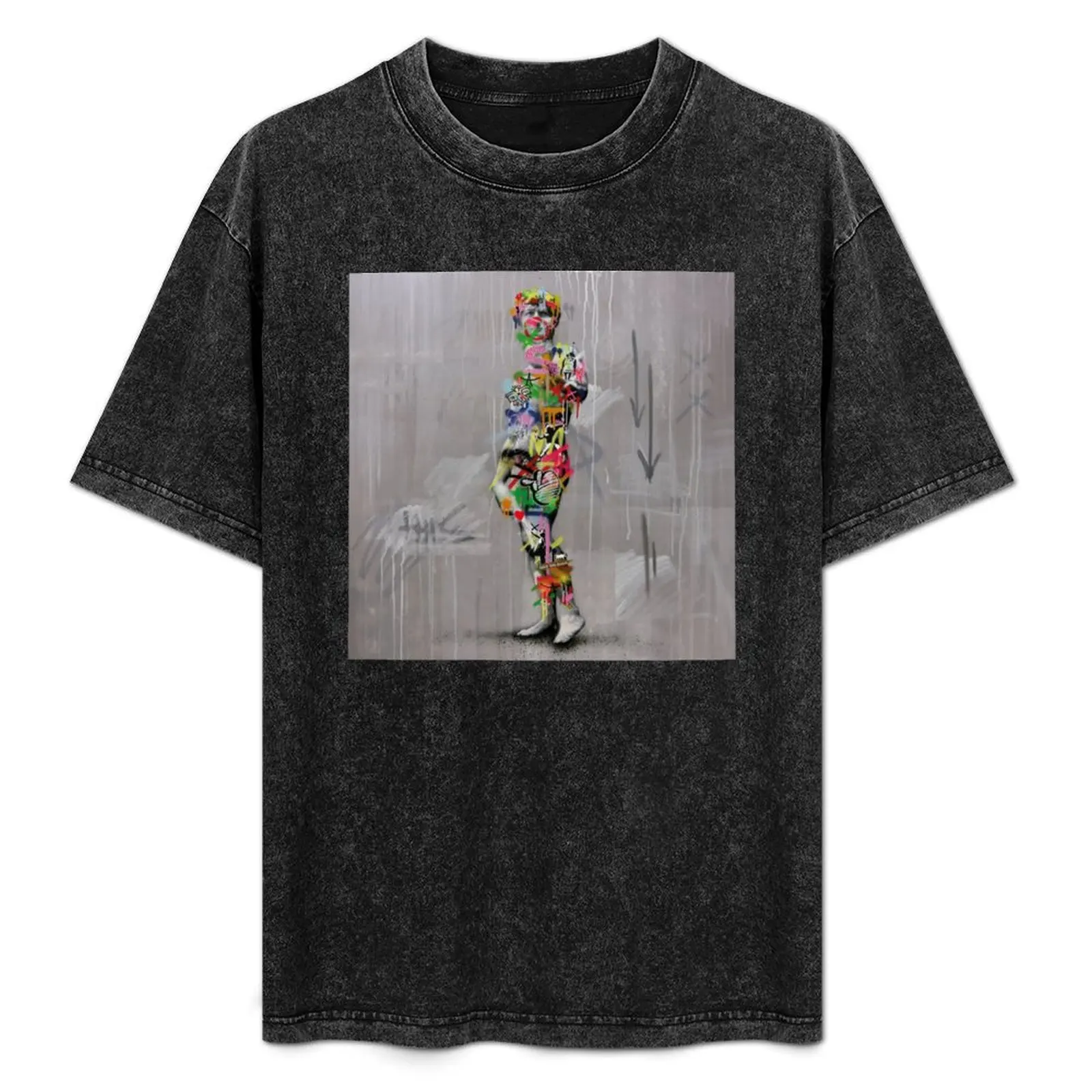 David Defaced by Colorful Graffiti Art Banksy T-Shirt Large Size Loose Casual Tee
David Defaced by Colorful Graffiti Art Banksy T-Shirt Large Size Loose Casual Tee