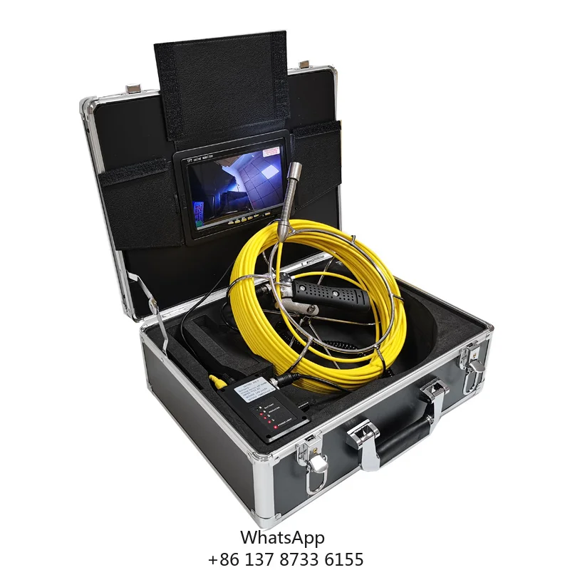 Pipe Inspection Camera With 17mm Lens, 7'' LCD Screen Sewer Pipe Camera With 6 LED Lights, 20m Cable
Pipe Inspection Camera With 17mm Lens, 7'' LCD Screen Sewer Pipe Camera With 6 LED Lights, 20m Cable