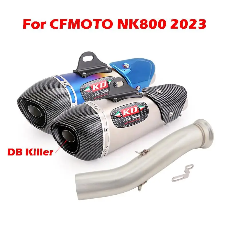 For CFMOTO NK800 2023 Stainless Steel Motorcycle Exhaust System Stainless Steel Mid Link Pipe Slip On 51mm Muffler Silencer
For CFMOTO NK800 2023 Stainless Steel Motorcycle Exhaust System Stainless Steel Mid Link Pipe Slip On 51mm Muffler Silencer