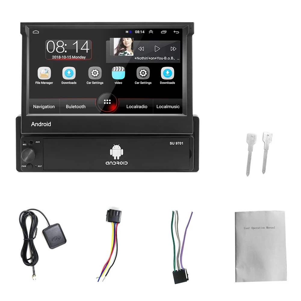 For Android 8.1 Car Multimedia Player 1 Din Retractable Car Radios 7 Inch HD Universal Car Stereo Radio Player
For Android 8.1 Car Multimedia Player 1 Din Retractable Car Radios 7 Inch HD Universal Car Stereo Radio Player