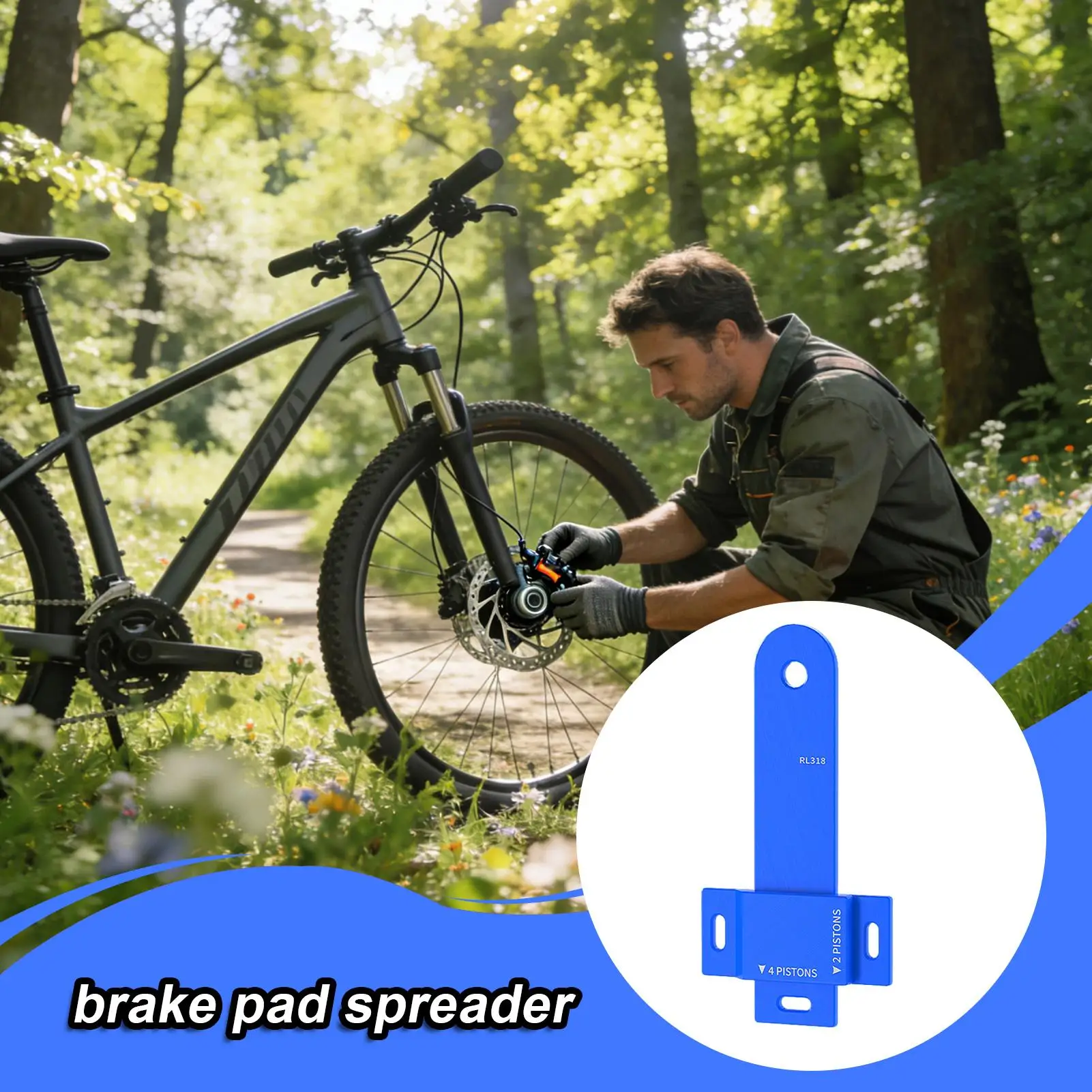 Brake Piston Compressor Tool Non-Slip Adjustable Portable Bike Oil Brake Pad Reset Retracting Tool For Adults Cyclist Men
Brake Piston Compressor Tool Non-Slip Adjustable Portable Bike Oil Brake Pad Reset Retracting Tool For Adults Cyclist Men