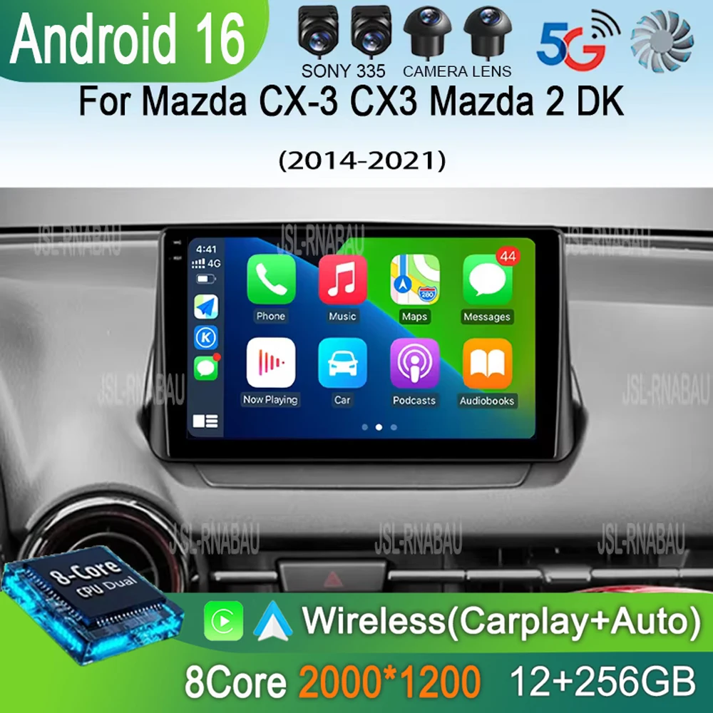 Автомагнитола Android 16 с Carplay для Mazda CX-3 CX3 Mazda 2 DK 2014-2021, мультимедийный плеер, GPS-навигация, 2din, Wi-Fi+4G, стереосистема
Автомагнитола Android 16 с Carplay для Mazda CX-3 CX3 Mazda 2 DK 2014-2021, мультимедийный плеер, GPS-навигация, 2din, Wi-Fi+4G, стереосистема