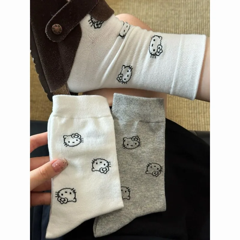 Kawaii Sanrio Hello Kitty Grey Socks for Women with High Beauty Design Cute College Style Tube Socks for Girls As A Gift
Kawaii Sanrio Hello Kitty Grey Socks for Women with High Beauty Design Cute College Style Tube Socks for Girls As A Gift