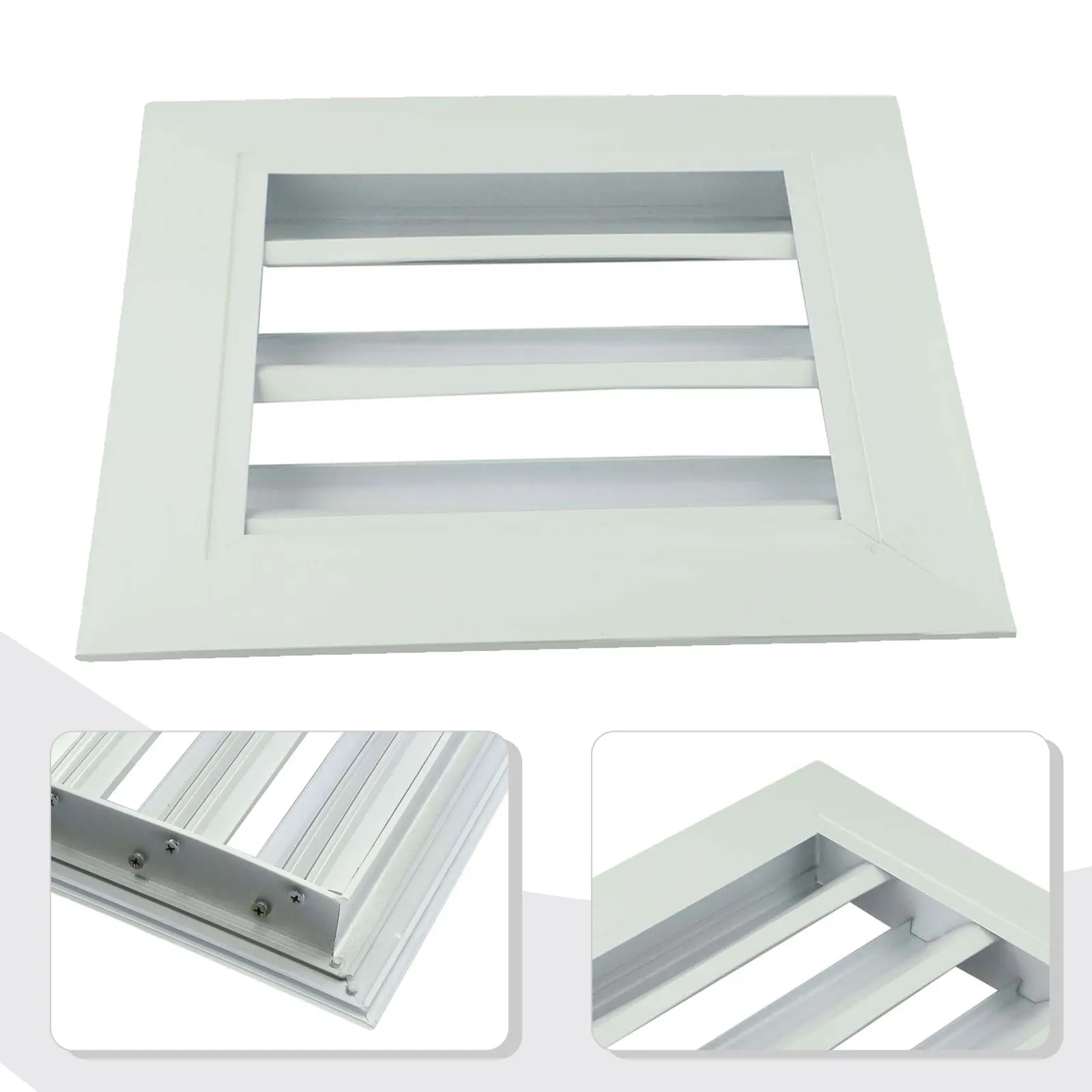 For Home Decor Air Vent Grille Aluminum Louvers Diverse Settings 300*300cm Air Vent Grille Rust-resistant Construction
For Home Decor Air Vent Grille Aluminum Louvers Diverse Settings 300*300cm Air Vent Grille Rust-resistant Construction