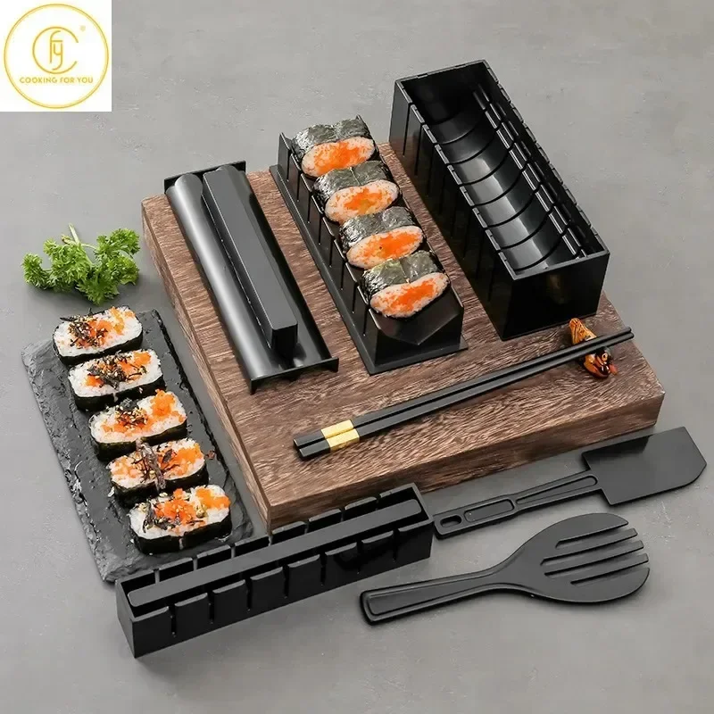 10pcs Plastic Creative Kitchen Sushi Utensils Set Rice Ball Mould DIY Kitchen Gadgets Baking Tool Household Baking Accessories
10pcs Plastic Creative Kitchen Sushi Utensils Set Rice Ball Mould DIY Kitchen Gadgets Baking Tool Household Baking Accessories