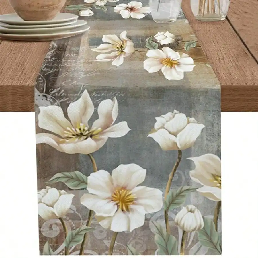 Vintage Tulip Flower Linen Table Runner Dresser Scarves Reusable Farmhouse Kitchen Dining Table Runners Holiday Wedding Decor
Vintage Tulip Flower Linen Table Runner Dresser Scarves Reusable Farmhouse Kitchen Dining Table Runners Holiday Wedding Decor