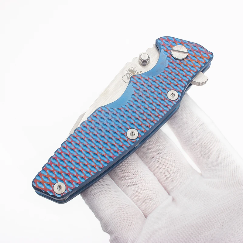 EVIL EYES Custom Folding Knife Hinderer Eklipse Handmade Brushed CPM 20CV Blade Full Ti Handle Pocket EDC Outdoor Survival Tools
EVIL EYES Custom Folding Knife Hinderer Eklipse Handmade Brushed CPM 20CV Blade Full Ti Handle Pocket EDC Outdoor Survival Tools