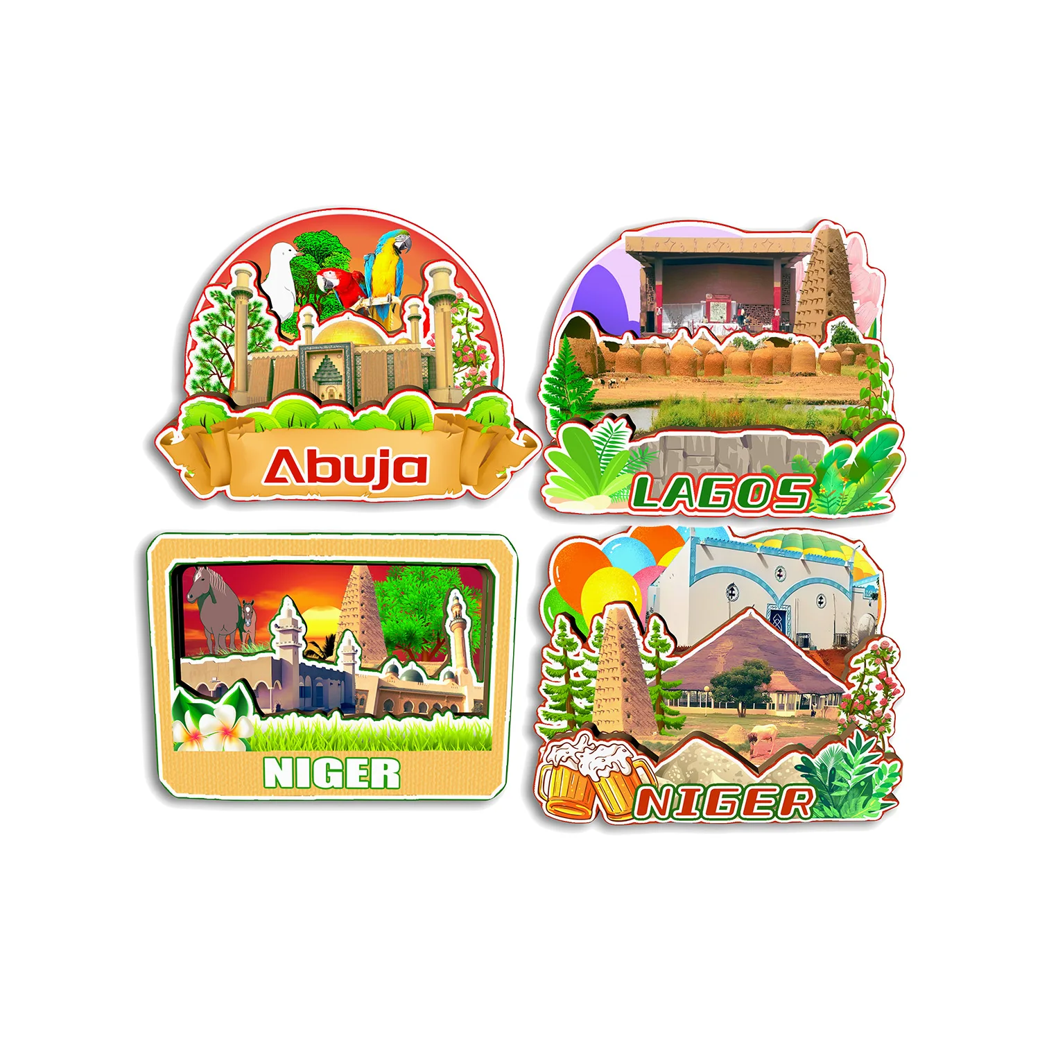 Lagos Abuja Niger Fridge Magnet Travel Souvenir Gift Handmade Decorative Refrigerator Sticker
Lagos Abuja Niger Fridge Magnet Travel Souvenir Gift Handmade Decorative Refrigerator Sticker