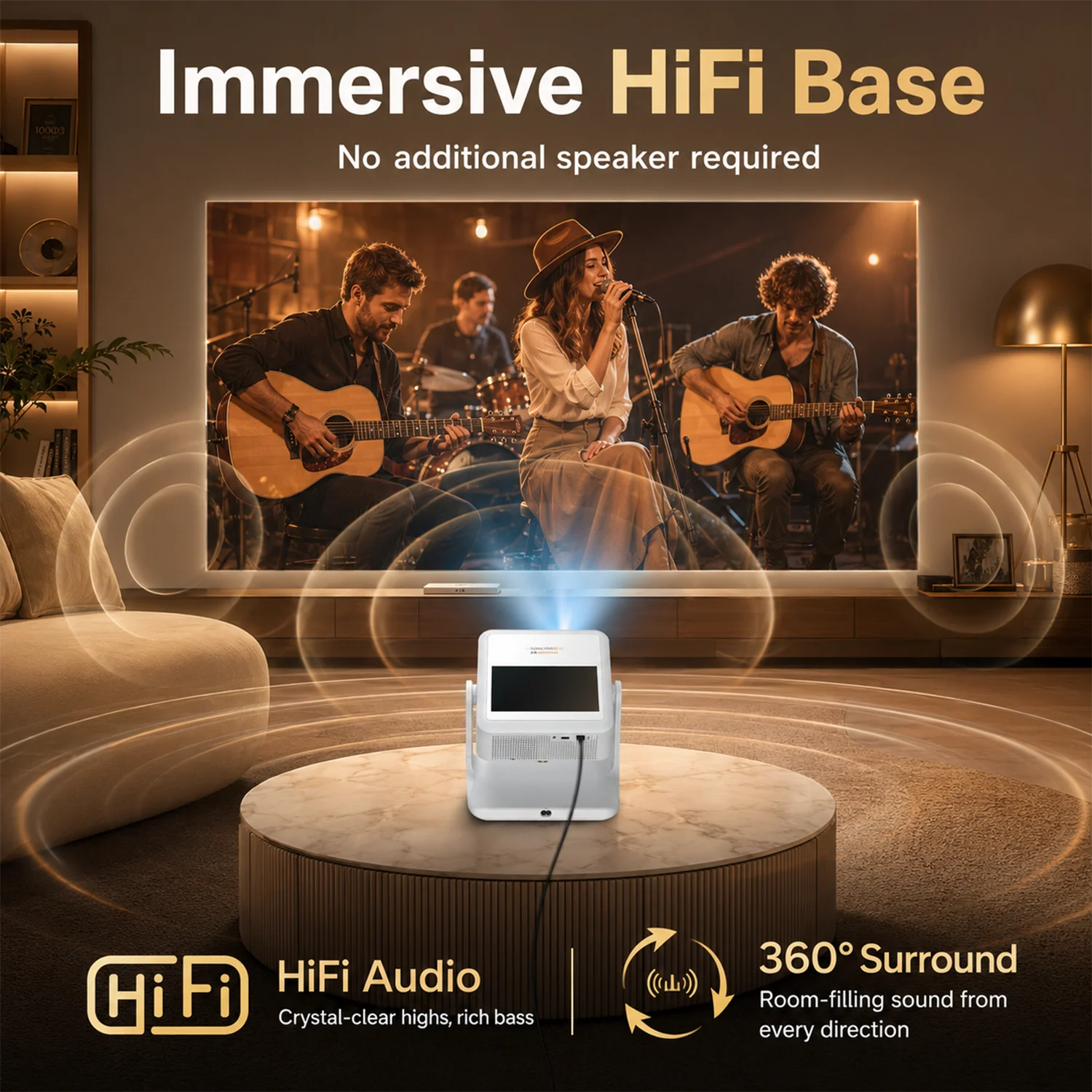 Racing Golf Live Projector 7" Touch Panel 4K Decoding Auto Screen Fit HDMI USB 3.5mm Audio Home Meeting Use
Racing Golf Live Projector 7" Touch Panel 4K Decoding Auto Screen Fit HDMI USB 3.5mm Audio Home Meeting Use