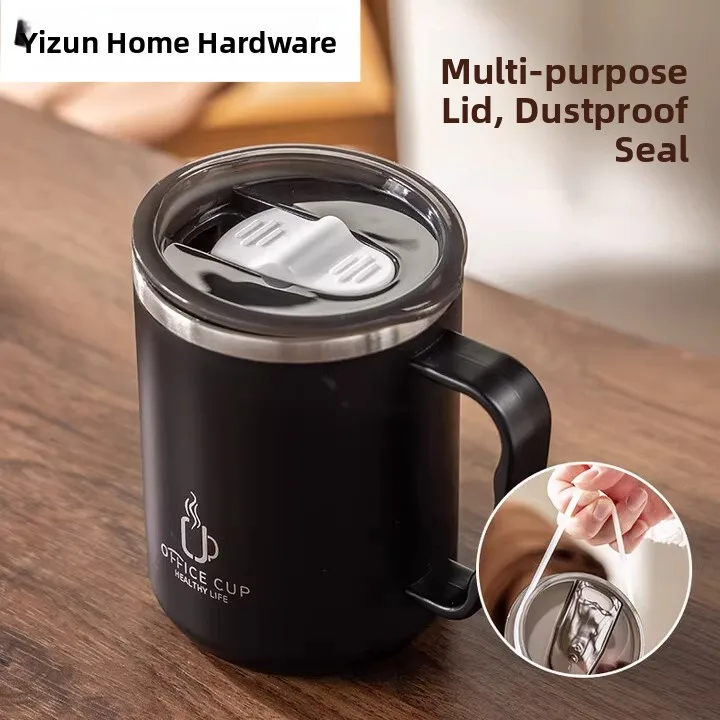 Large Capacity Stainless Steel 304 Coffee Mug with Lid for Men And Women Students Black Ceramic Glass Modern Style Water Cup
Large Capacity Stainless Steel 304 Coffee Mug with Lid for Men And Women Students Black Ceramic Glass Modern Style Water Cup