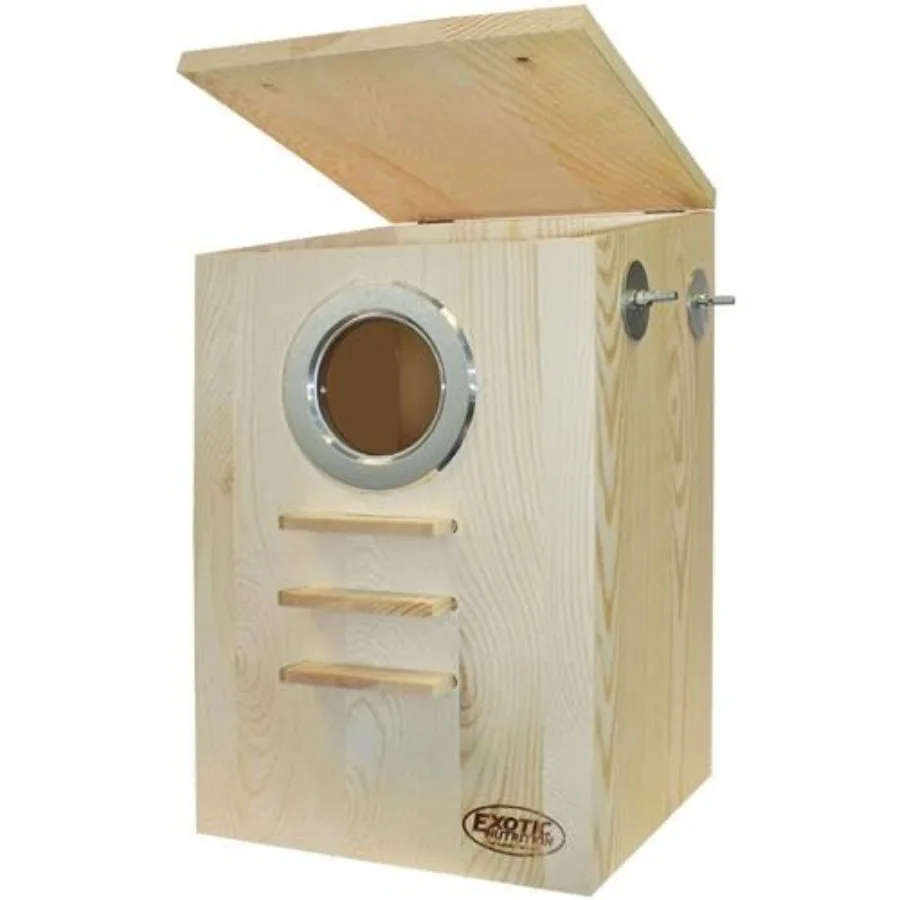 Squirrel Nest Box - Cage Attachment, Hinged Lid, Perching Ledge - for Squirrels, Sugar Glider, Rat, Finch, Parakeet, Lovebird,
Squirrel Nest Box - Cage Attachment, Hinged Lid, Perching Ledge - for Squirrels, Sugar Glider, Rat, Finch, Parakeet, Lovebird,
