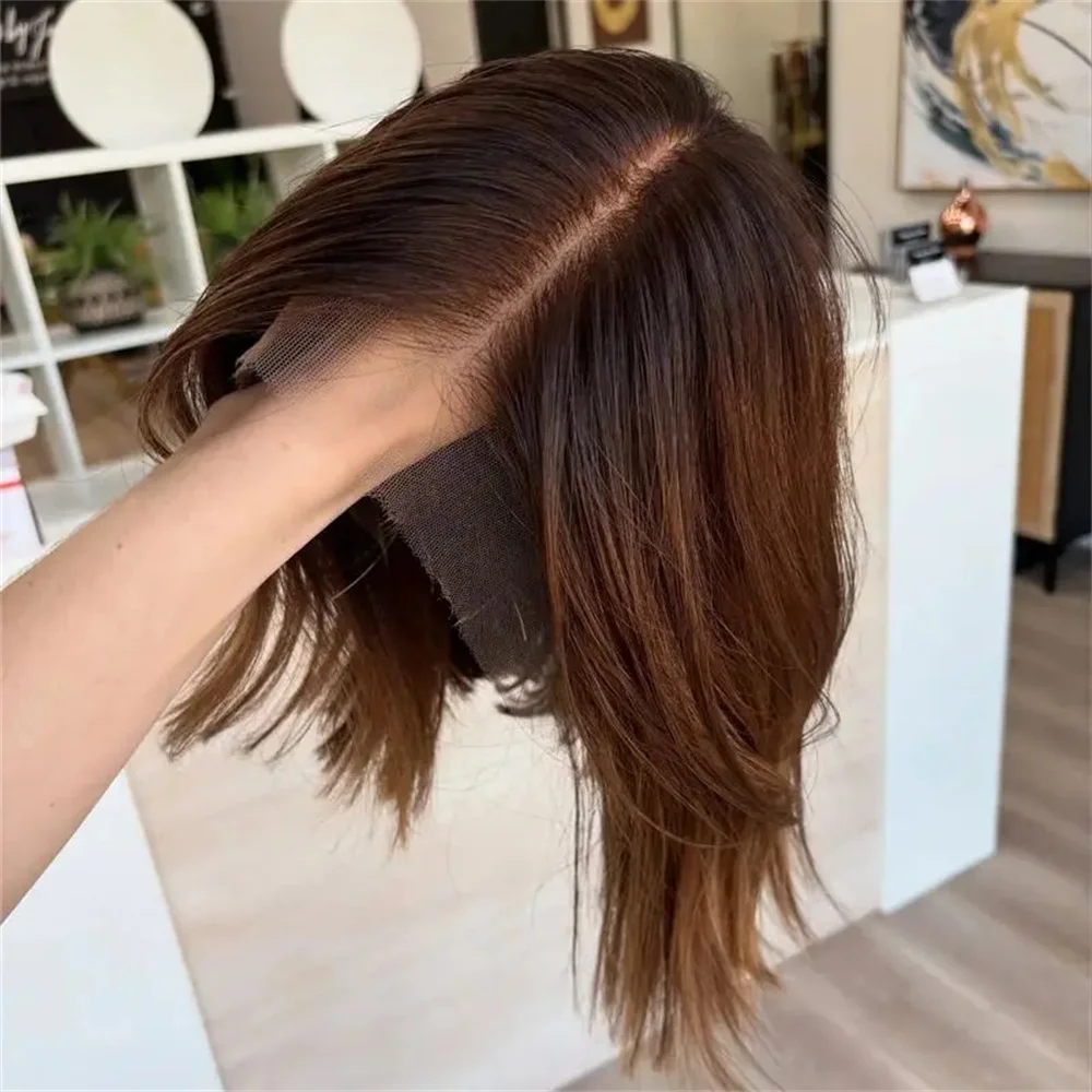 Futura Hair Short Natural Wave Bob Wig Ombre Honey Brown HD Lace Front Wig Synthetic Human Hair Blend Party Wig with Dark Roots
Futura Hair Short Natural Wave Bob Wig Ombre Honey Brown HD Lace Front Wig Synthetic Human Hair Blend Party Wig with Dark Roots